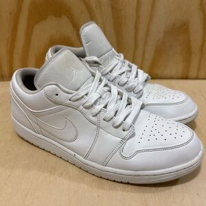 Air Jordan 1 Low Triple White Size 12 Men